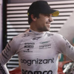 Lance Stroll, Aston Martin F1 Team, in Parc Ferme